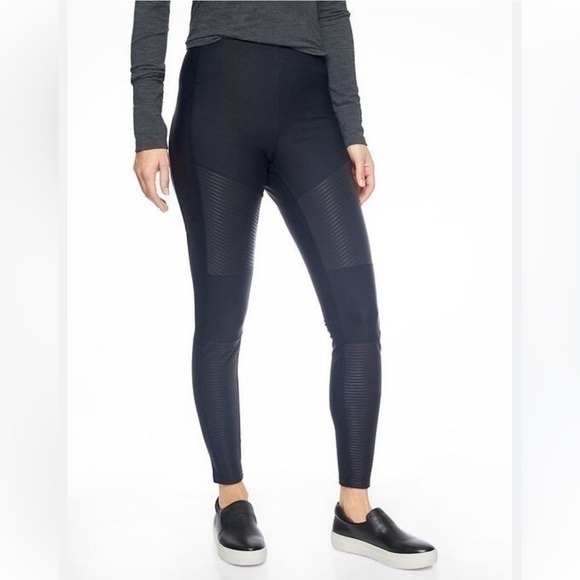 Athleta Pants - Athleta Black Madison Moto Legging Size 2 .